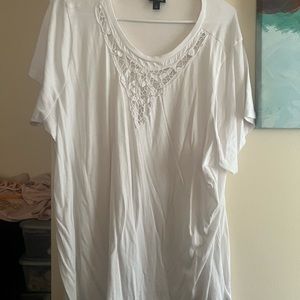 White tshirt from Torrid. Never worn.